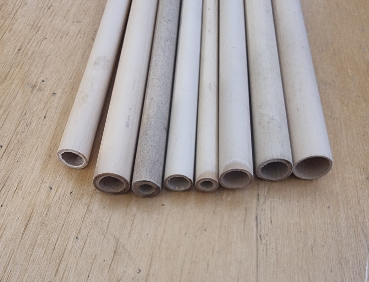 8 Stück Bambus-Trinkhalme 20 cm wieder verwendbar Top Qualität