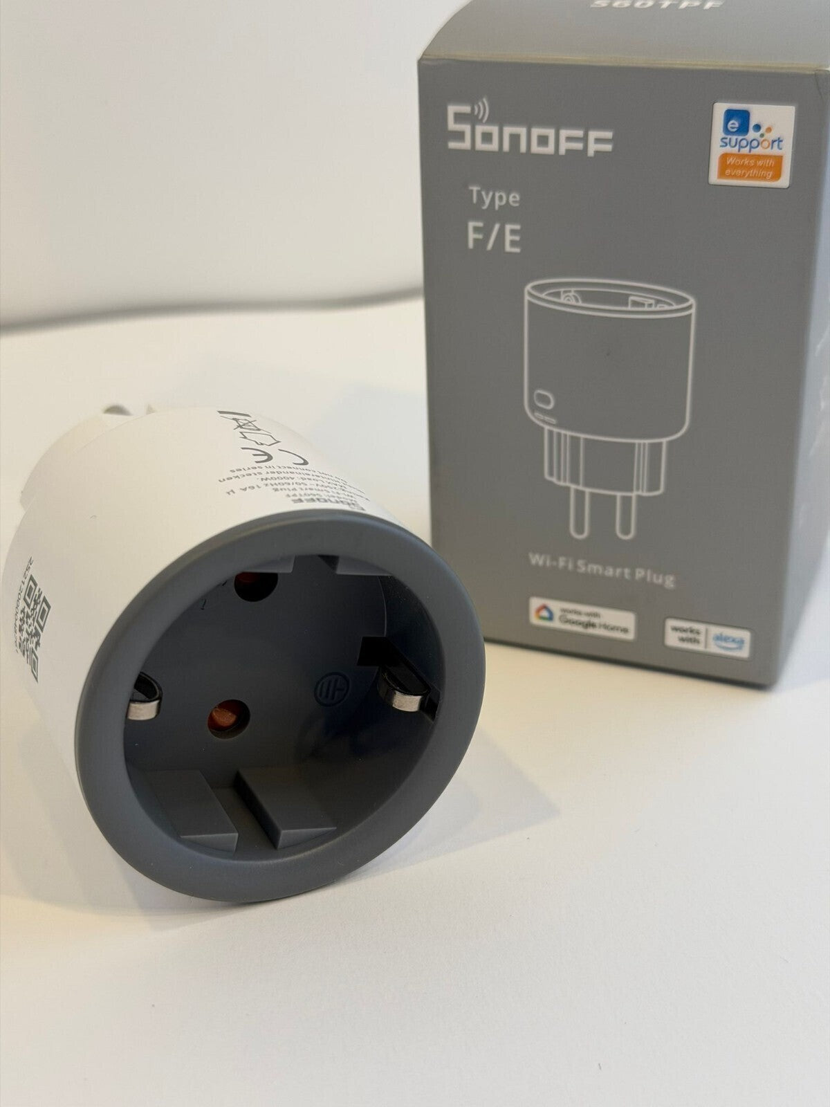 SONOFF S60TPF Smart Steckdose Wi-Fi 4000W 16A– Sprachsteuerung & Strommessung