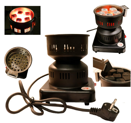 Elektrischer Shisha Kohle-Anzünder Hookah mit Tragegriff / Zange 450W