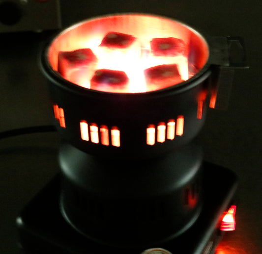 Elektrischer Shisha Kohle-Anzünder Hookah mit Tragegriff / Zange 450W