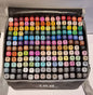 168 Farben Zwei Spitzen Filzstift Set mit Tragetasche