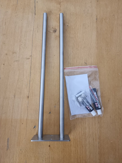 MEIJO Handtuchhalter mit oder ohne Bohren aus Edelstahl 39cm Silber