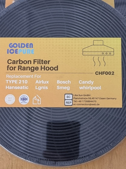 GOLDEN ICEPURE Dunstabzugshauben Aktivkohle-Filter verschlossen / ungeöffnet