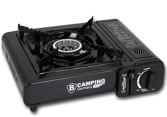 Campingkocher mit Aluminium-Brenner 2,1 kW für 227g Butangas-Kartuschen
