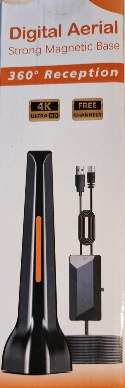 Digital Aerial TV-Antenne 360° Empfang 4KTV DVB-T2 Kabel
