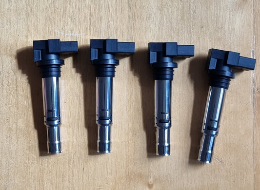 VEVOR Zündspulen-Set 4er kompatibel Audi VW Seat Skoda 1.4L / 1.6L / 1.8L