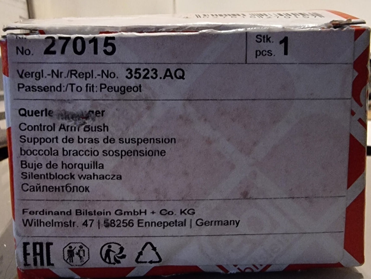 2 Stück febi bilstein 27015 Querlenkerlager –  Peugeot , Citroën