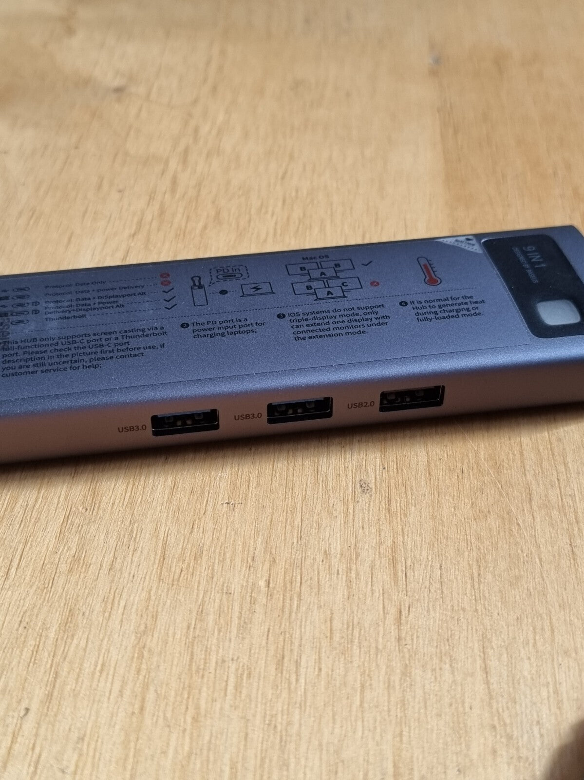 Baseus USB-C-Dockingstation mit Dual-HDMI, 4K bei 120 Hz, 100 W, 9-in-1