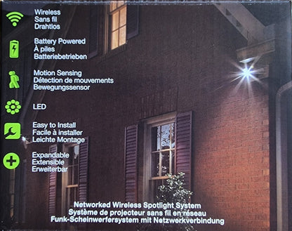 Mr Beams MBN352-BRN LED Funkstrahler 2er Set NetBright IP66 Bewegungsmelder
