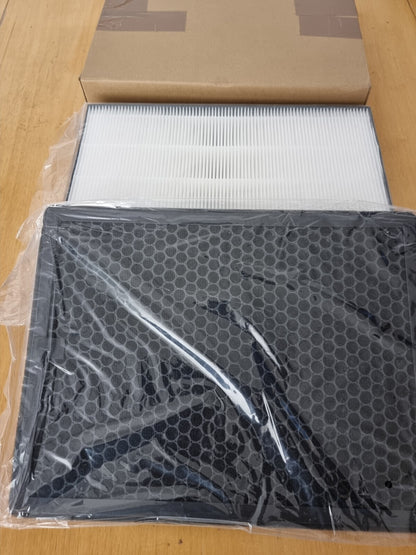 2er für Philips Luftreiniger 1 HEPA-Filter und 1 Aktivkohlefilter