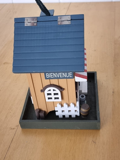 Vogelfutterhaus, Futterstelle Holz, zum Aufhängen 23,5x18x18 cm