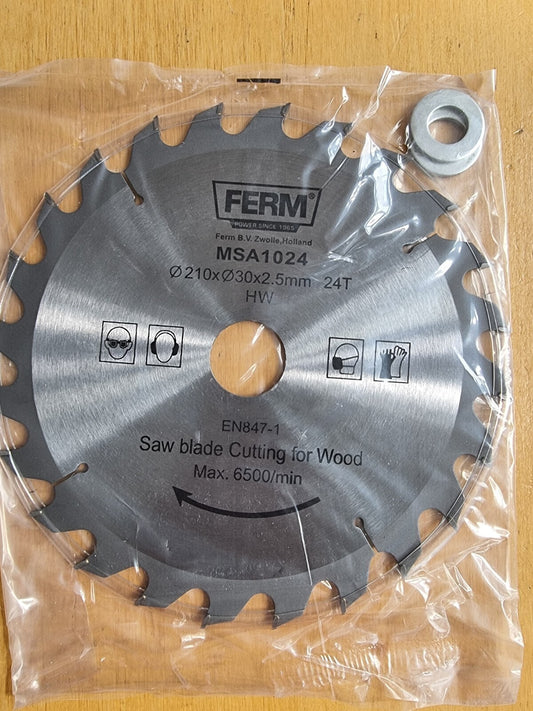 Sägeblatt 210x30/16/18 24Z TCT für MSM1035/1037. TSM1035 - unbenutzt -