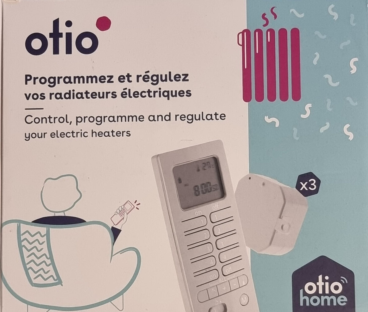 Otio Set: Steuerung für elektrische Heizung Thermostat 751062