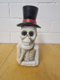 Halloween Dekofigur LED Farbwechsel 29 cm Geist Skelett Wichtel Grabstein RIP