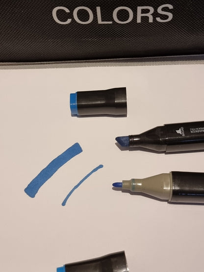 168 Farben Zwei Spitzen Filzstift Set mit Tragetasche