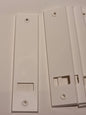 BAUHELD Rolladengurt Abdeckung 185mm Lochabstand, 6er Set, Weiß 23mm Gurtbänder