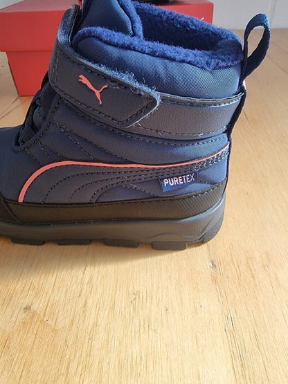 PUMA Baby-Stiefel, abriebfestes Obermaterial, Klettverschluss, Größe 26