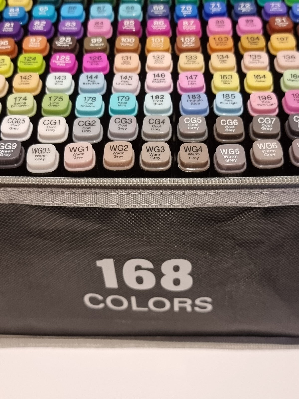 168 Farben Zwei Spitzen Filzstift Set mit Tragetasche