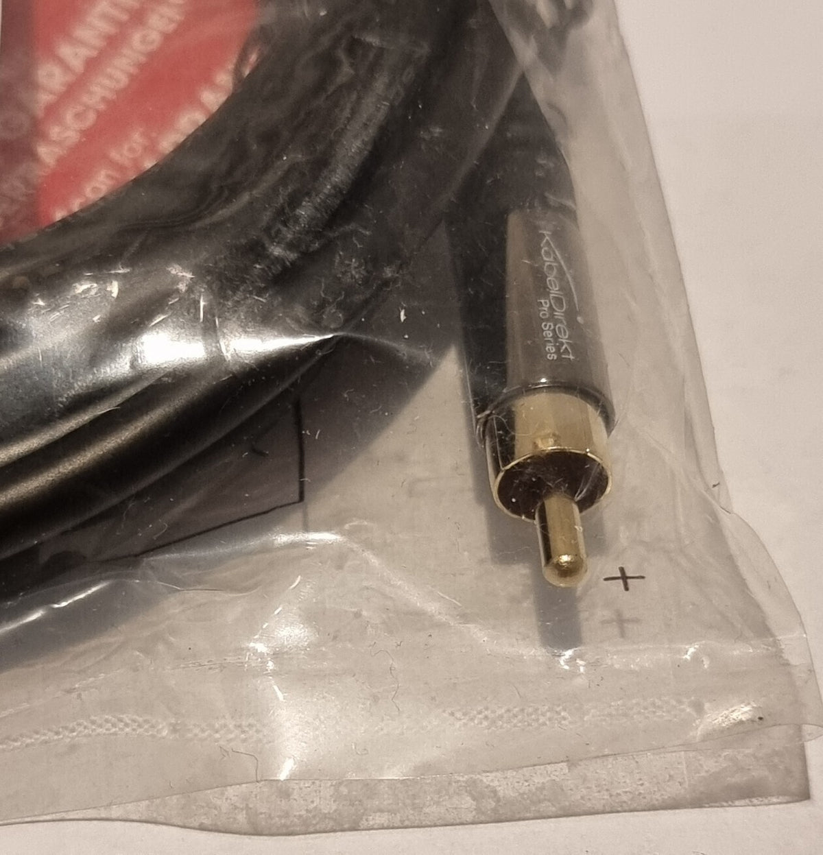 KabelDirekt 3m Subwoofer-Kabel Cinch 1×1 RCA 75Ω
