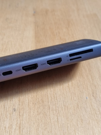 Baseus USB-C-Dockingstation mit Dual-HDMI, 4K bei 120 Hz, 100 W, 9-in-1