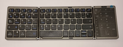 MoKo Faltbare Multi-Bluetooth Tastatur mit Touchpad & Ziffernblock auf Spanisch
